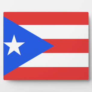 Puerto Rico Flag Fotoplaat