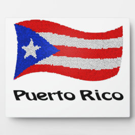 Puerto Rico Flag Fotoplaat