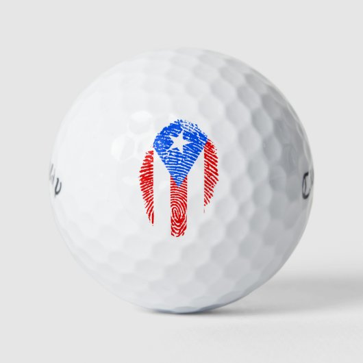 Puerto Rico Flag Golfballen (Voorkant)