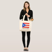 Puerto Rico Flag Grote Tote Bag (Voorkant (model))