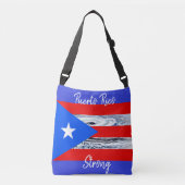 Puerto Rico Flag Hurricane Canvas tas (Voorkant)
