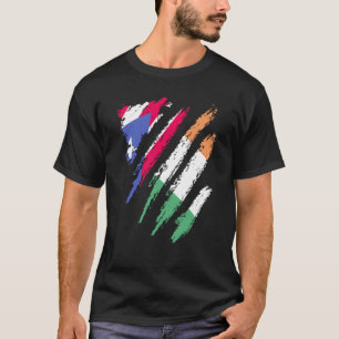 Puerto Rico Flag Ireland Groot Patriot Country Str T-shirt