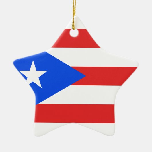 Puerto Rico Flag Keramisch Ornament (Voorkant)
