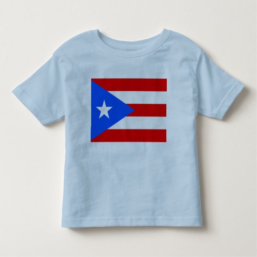 Puerto Rico Flag Kinder Shirts (Voorkant)