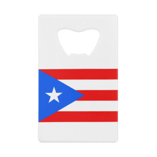 Puerto Rico Flag Kredietkaart Flessenopener