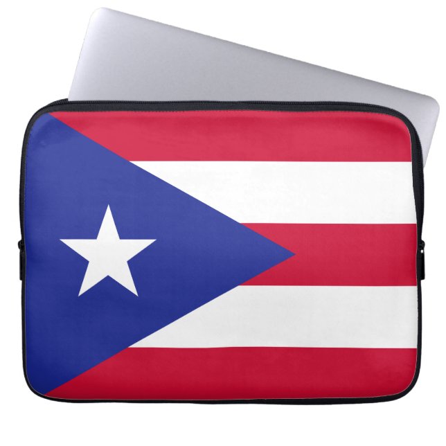 Puerto Rico Flag Laptop Sleeve (Voorkant)