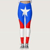 Puerto Rico Flag Leggings (Voorkant)