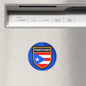 Puerto Rico Flag Magneet (Insitu (Vaatwasser))