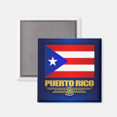 Puerto Rico Flag Magneet (Voorkant / Achterkant)