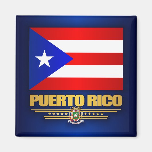 Puerto Rico Flag Magneet (Voorkant)