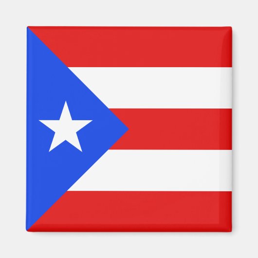 Puerto Rico Flag Magnet Magneet (Voorkant)