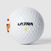 Puerto Rico Flag, Monogrammed Willson Ultra Golfballen (Logo)