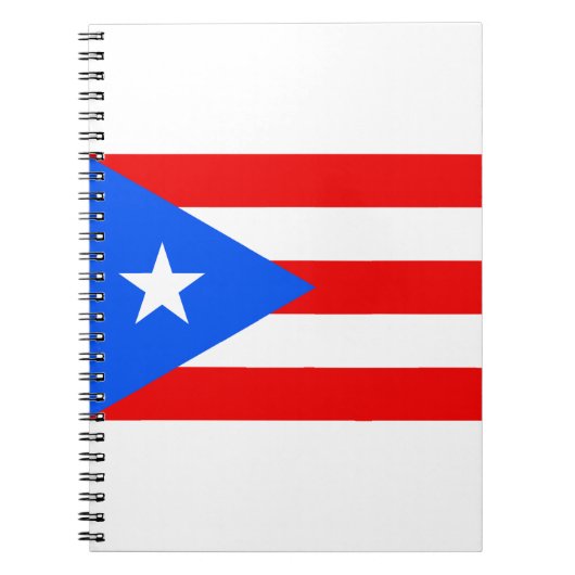 Puerto Rico Flag Notitieboek (Voorkant)