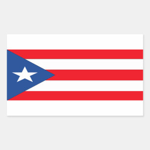 Puerto Rico Flag Rechthoekige Sticker