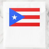 Puerto Rico Flag Rechthoekige Sticker (Tas)