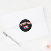 Puerto Rico Flag Ronde Sticker (Envelop)