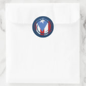 Puerto Rico Flag Ronde Sticker (Tas)