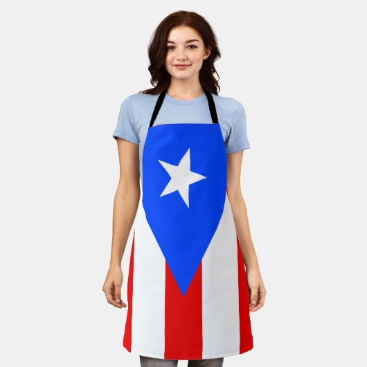 Puerto Rico Flag Schort (Gedragen)