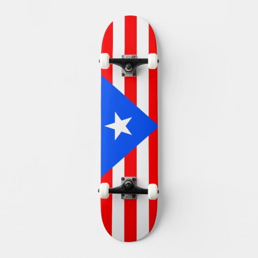 Puerto Rico Flag Skateboard (Voorkant)