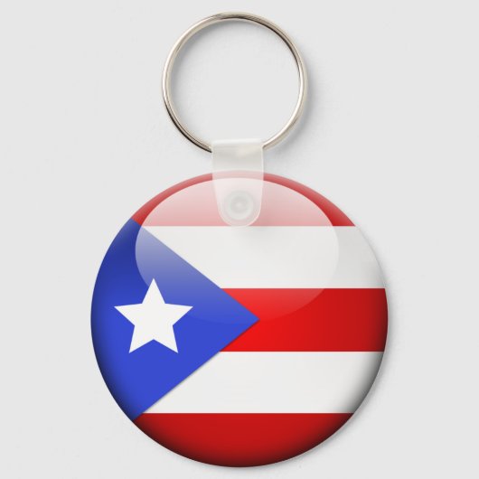 Puerto Rico Flag Sleutelhanger (Voorkant)
