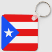 Puerto Rico Flag Sleutelhanger (Achterkant)
