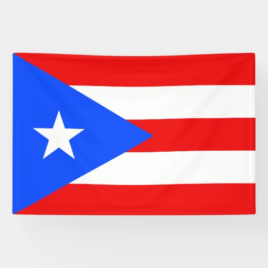 Puerto Rico Flag Spandoek (Horizontaal)