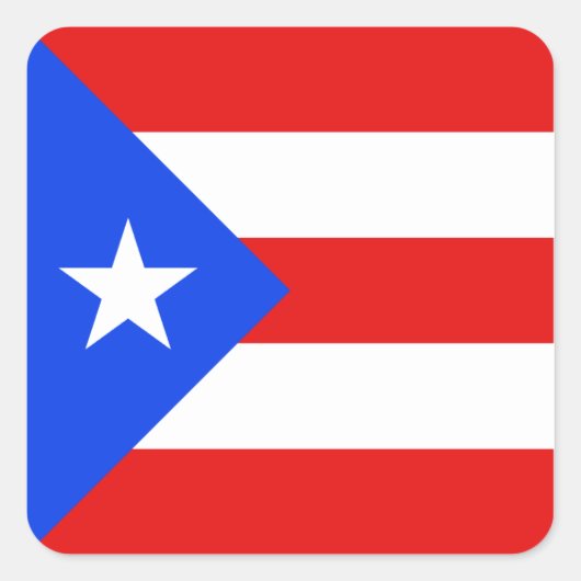 Puerto Rico Flag Sticker (Voorkant)