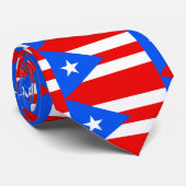 PUERTO RICO FLAG STROPDAS (Opgerold)