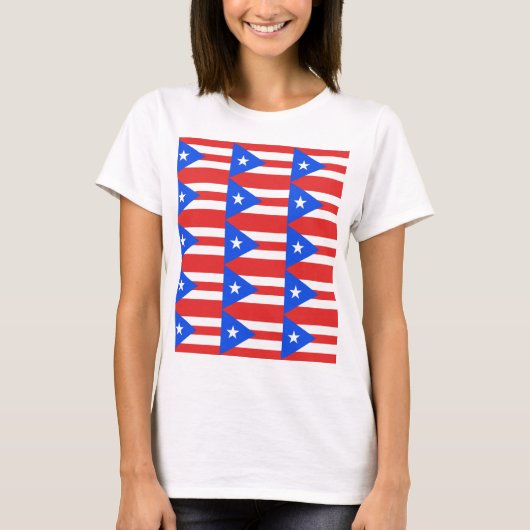 Puerto Rico Flag T-shirt (Voorkant)
