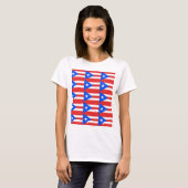Puerto Rico Flag T-shirt (Voorkant volledig)