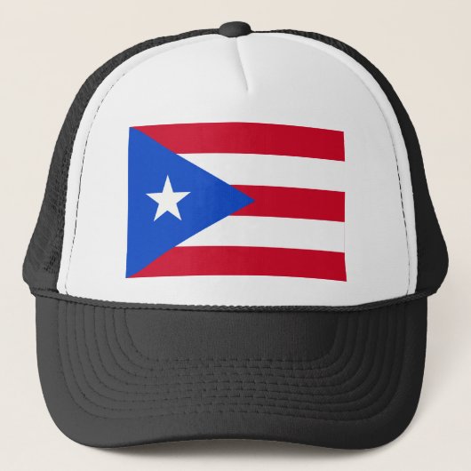 Puerto Rico Flag Trucker Pet (Voorkant)