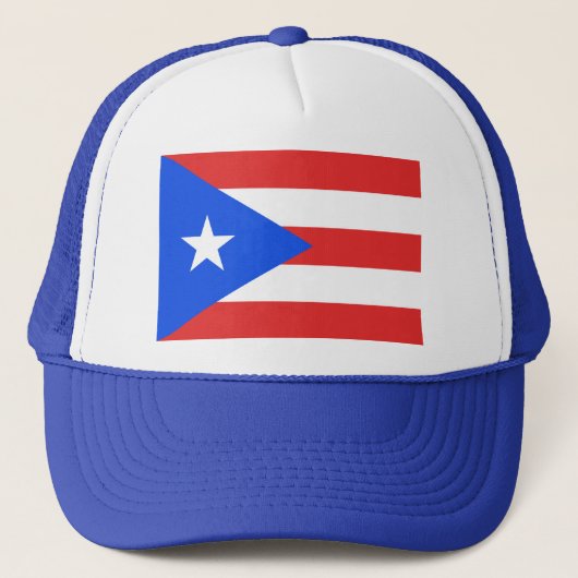 Puerto Rico Flag Trucker Pet (Voorkant)