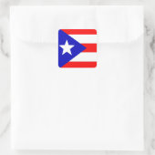 Puerto Rico Flag Vierkante Sticker (Tas)