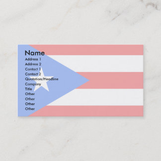 Puerto Rico Flag Visitekaartje