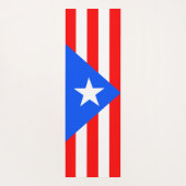 Puerto Rico Flag Yogamat (Achterkant)