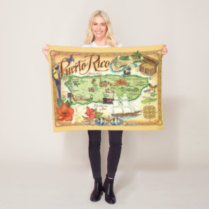 Puerto Rico Fleece Deken