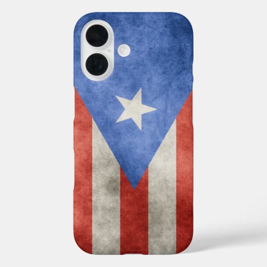 Puerto Rico Grunge Vlag Case-Mate iPhone Case (Achterkant)