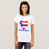 Puerto Rico Heart Flag T-shirt (Voorkant volledig)