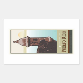 Puerto Rico I Rechthoekige Sticker