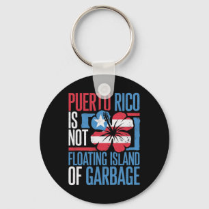 Puerto Rico Is Geen Drijvend Eiland Van Afval Sleutelhanger