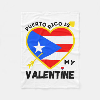 Puerto Rico is mijn Valentijn Valentijnsdag Puerto Fleece Deken
