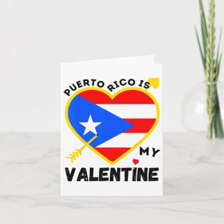 Puerto Rico is mijn Valentijn Valentijnsdag Puerto Kaart