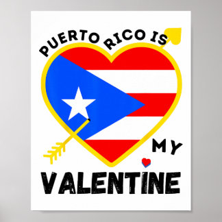 Puerto Rico is mijn Valentijn Valentijnsdag Puerto Poster