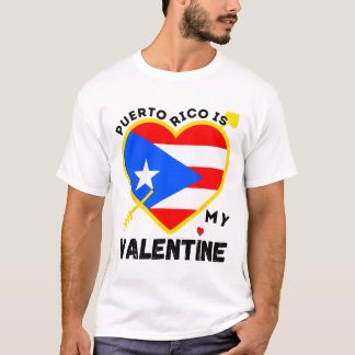 Puerto Rico is mijn Valentijn Valentijnsdag Puerto T-shirt