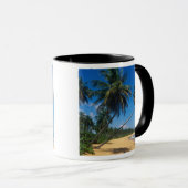 Puerto Rico, Isla Verde, palmbomen. Mok (Voorkant rechts)