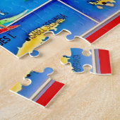 Puerto Rico Island Map 11x14 Puzzle (Côté)