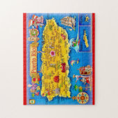 Puerto Rico Island Map 11x14 Puzzle (Vertical)