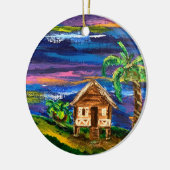 Puerto Rico jibaro house Keramisch Ornament (Links)