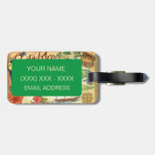 Puerto Rico Kaart Bagagelabel (Achterkant horizontaal)