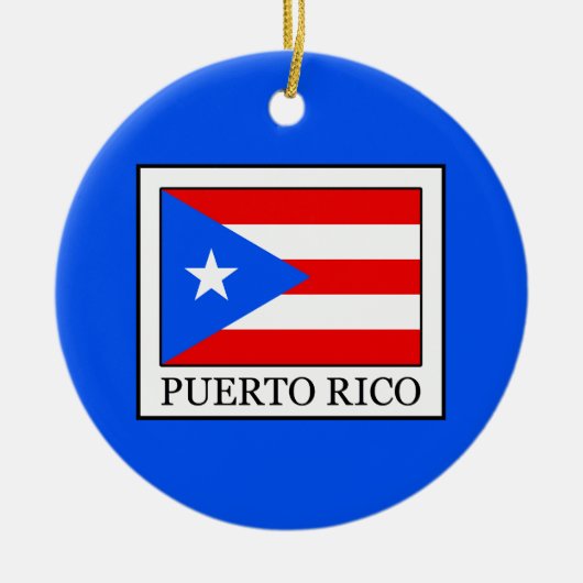 Puerto Rico Keramisch Ornament (Voorkant)